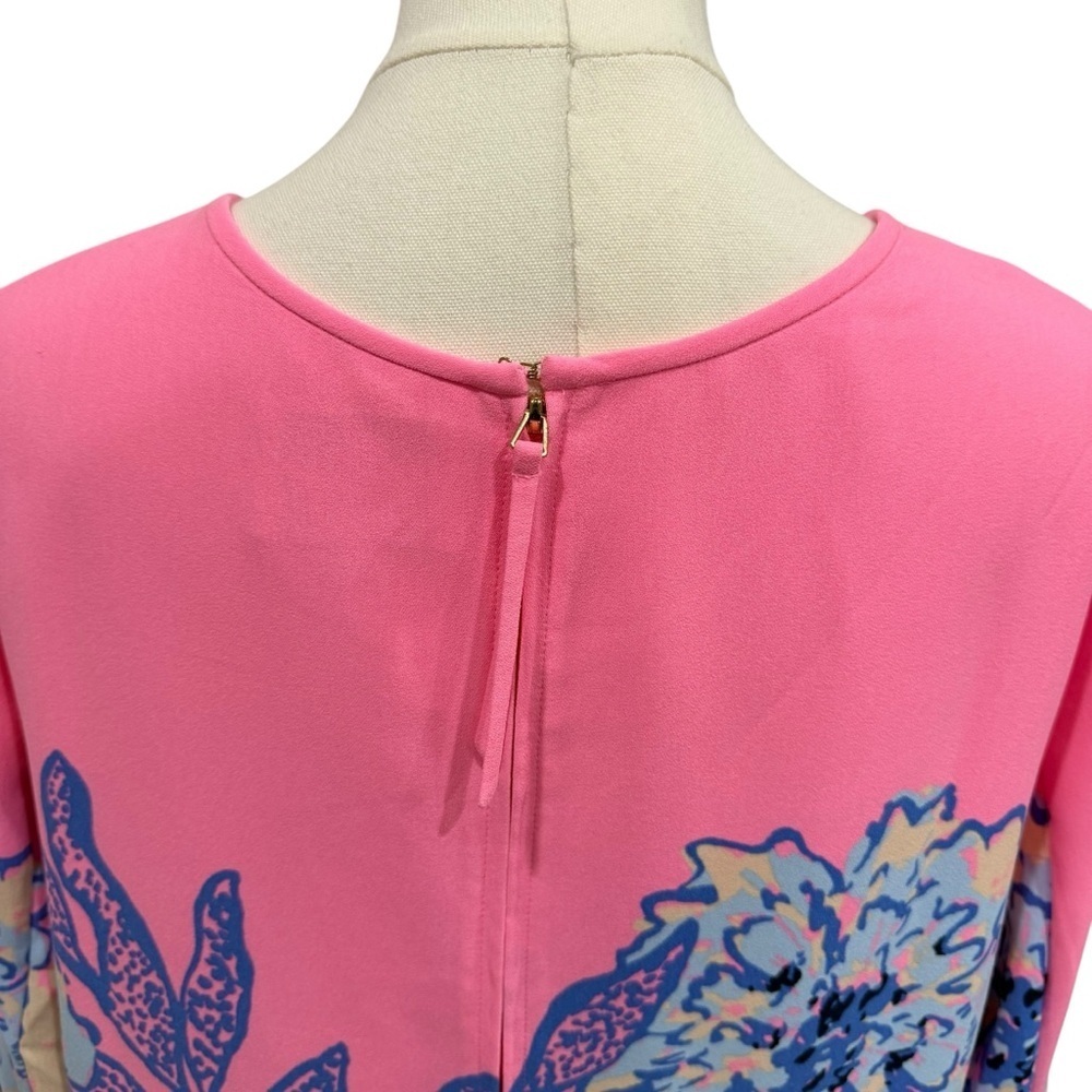 Lilly Pulitzer GWENLYN DRESS MULTI TOTALLY KOALAFIED ENGINEERED WOVEN DRESS SZ14 - Picture 8 of 14